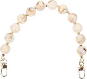AUTSUPPL Exquisite Beaded Purse Chain Handle for Handbag Round Beaded Bag Chain Easy to Use for Clutch