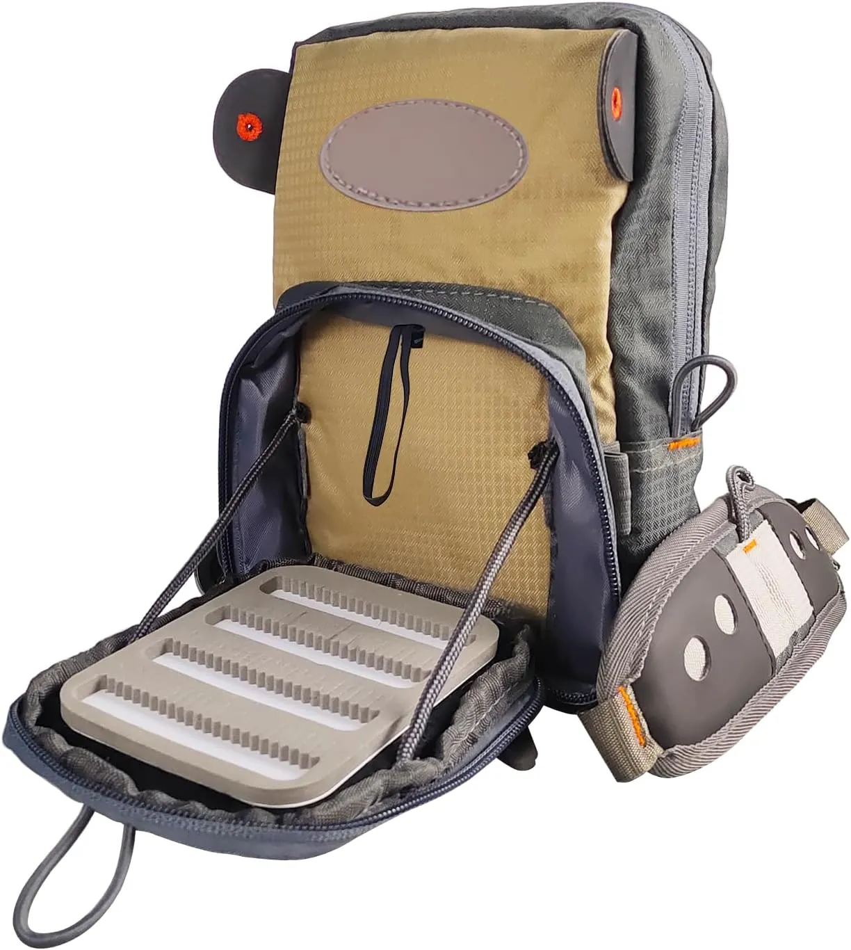 Aventik Fly Fishing Chest Bag Ultra Light Multiple Pockets Chest Pack with Vest Pack (Chest Bag A)