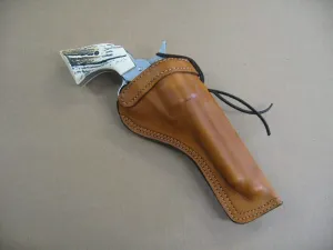 Azula Custom Leather Molded Cross Draw Gun Holster for 1858 Remington Black Powder (Pietta, Uberti) 8" Revolver TAN Right Hand