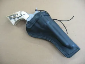 Azula Right Hand Custom Leather Molded Cross Draw Gun Holster for 1851 Navy Blackpowder (Colt, Pietta,Traditions, Uberti) Single Action 7.5" Revolver Black Right Hand