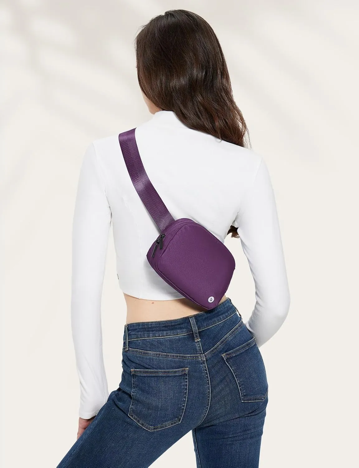 BALEAF Fanny Pack for Women Belt Bag Water Resistant Fashion Crossbody Waist Packs Adjustable Strap Purple 1L