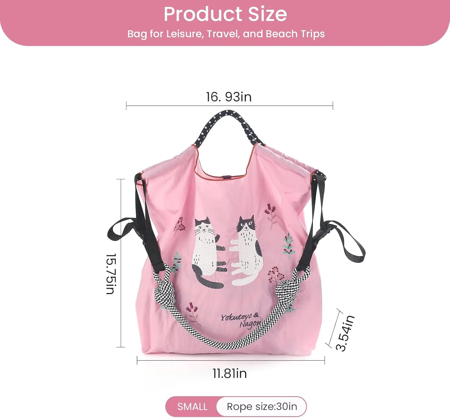 Ball&Chain Tote Bag for Women, Tote Shoulder Bag Beach Bag Shopping Bags Handbag for Travel, Work