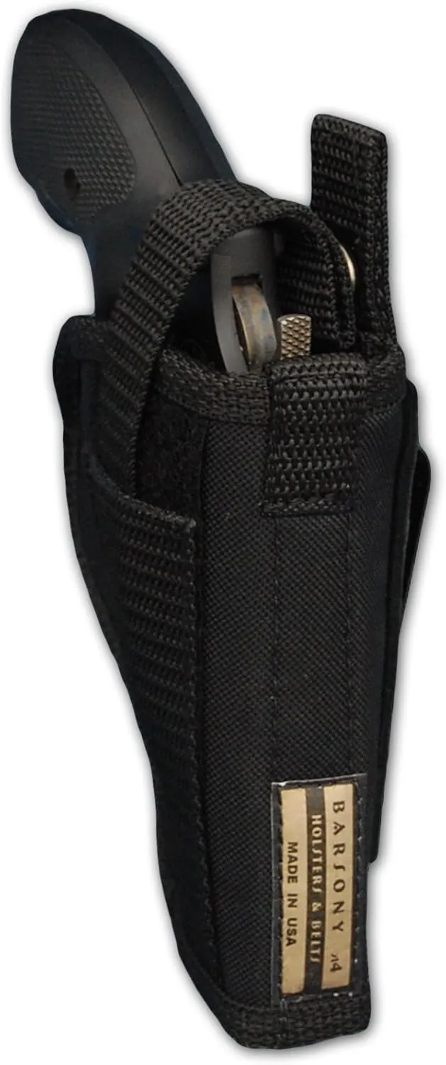Barsony OWB Belt Holster for 2", Snub-Nose .38 .357 Revolvers