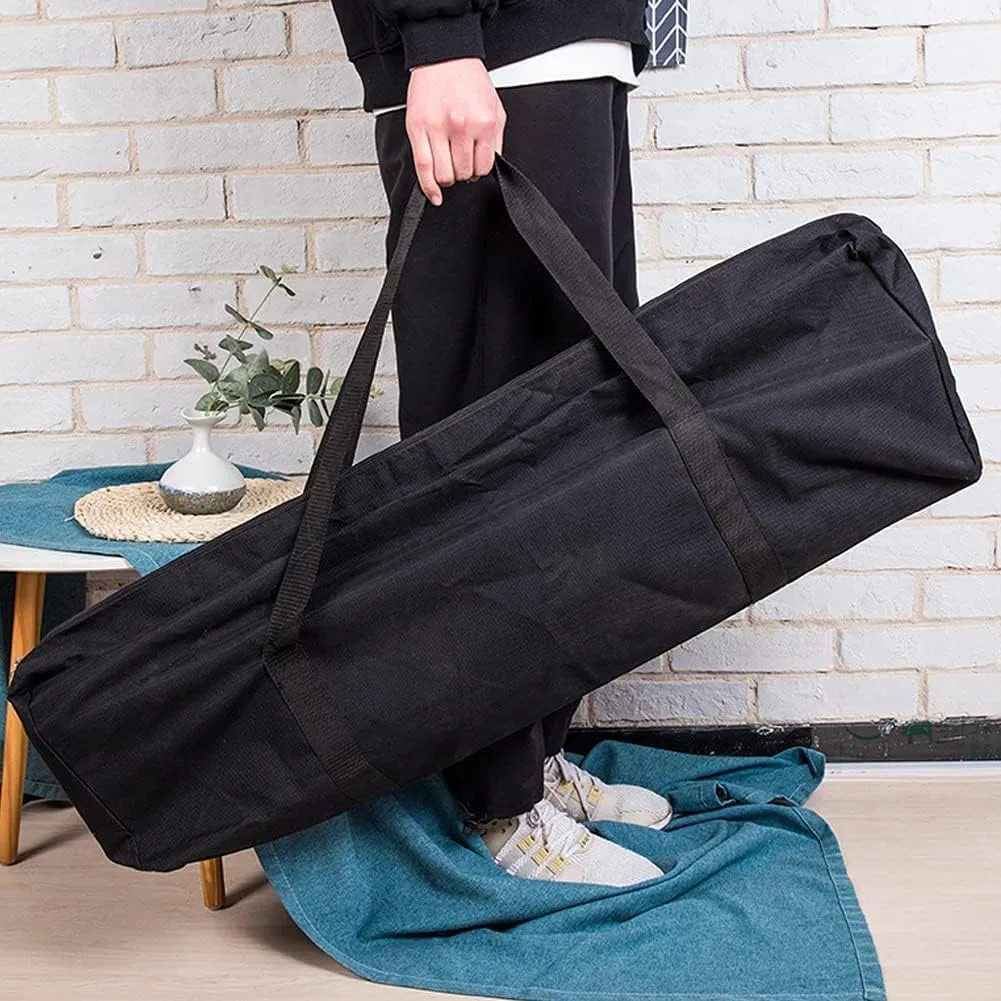 BBQ Tool Storage Bag,Oxford Grill Tool Carry Bag, Waterproof Outdoor Picnic Cooking Tools Bag Carry Bag for Camping Car Trip Outdoor Camping (Black,Size:24.41x 5.12 x 9.45inch)