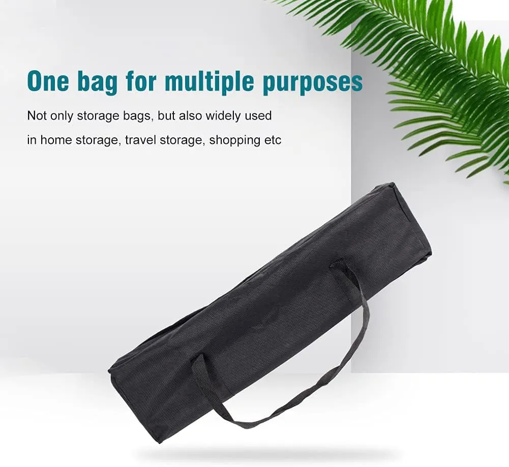 BBQ Tool Storage Bag,Oxford Grill Tool Carry Bag, Waterproof Outdoor Picnic Cooking Tools Bag Carry Bag for Camping Car Trip Outdoor Camping (Black,Size:24.41x 5.12 x 9.45inch)