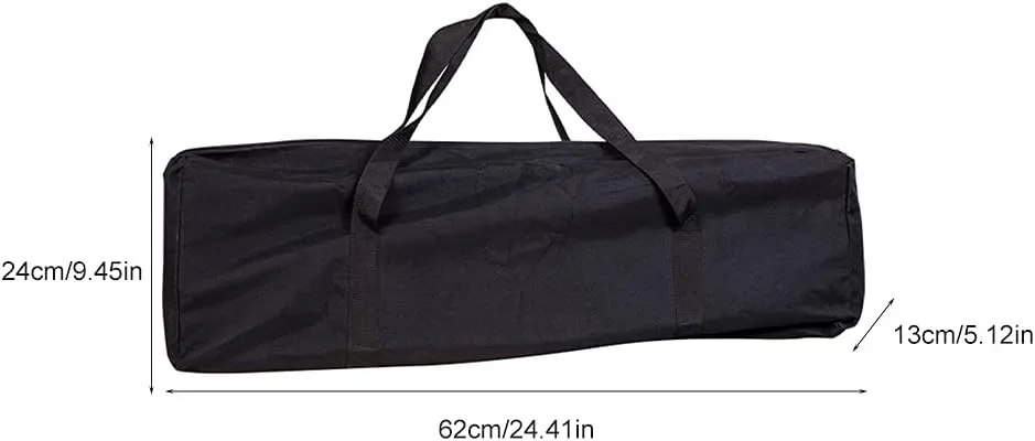 BBQ Tool Storage Bag,Oxford Grill Tool Carry Bag, Waterproof Outdoor Picnic Cooking Tools Bag Carry Bag for Camping Car Trip Outdoor Camping (Black,Size:24.41x 5.12 x 9.45inch)