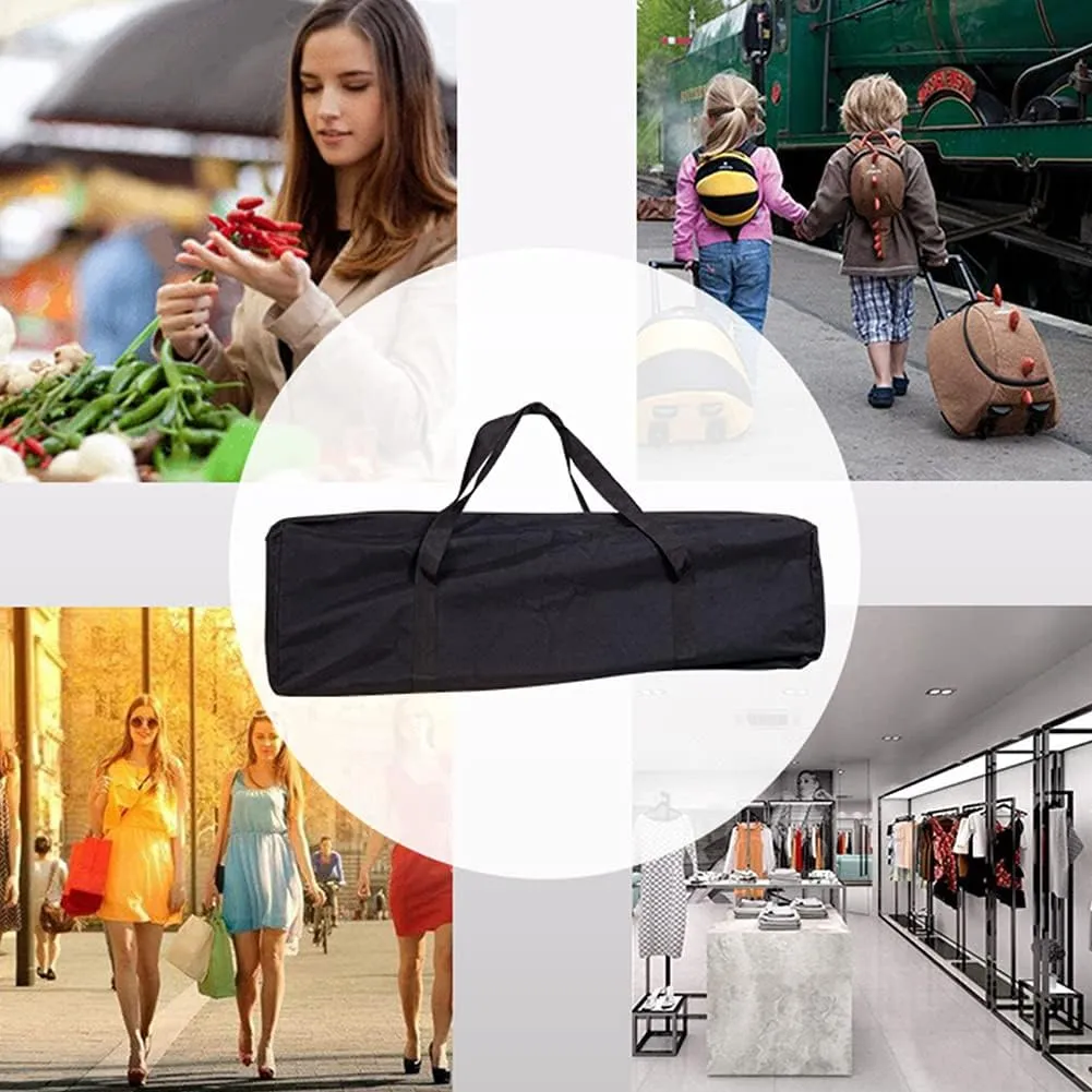 BBQ Tool Storage Bag,Oxford Grill Tool Carry Bag, Waterproof Outdoor Picnic Cooking Tools Bag Carry Bag for Camping Car Trip Outdoor Camping (Black,Size:24.41x 5.12 x 9.45inch)