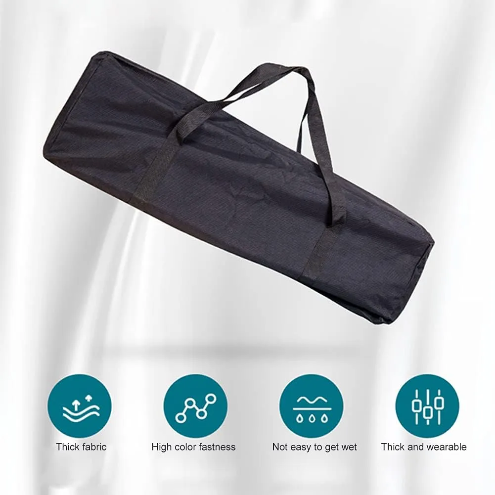 BBQ Tool Storage Bag,Oxford Grill Tool Carry Bag, Waterproof Outdoor Picnic Cooking Tools Bag Carry Bag for Camping Car Trip Outdoor Camping (Black,Size:24.41x 5.12 x 9.45inch)