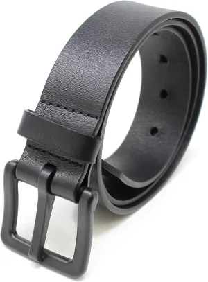 BC Belts Men's Metal Free Full Grain Leather Belt - Hypoallergenic No Nickel and TSA Approved