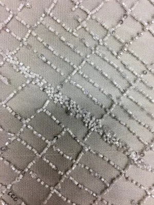 Beaded Crosshatch Design (SW1366) 1/Ivory