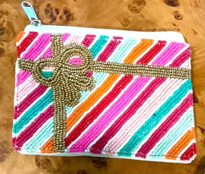 Beaded fashion Christmas Colorful Present Pouch