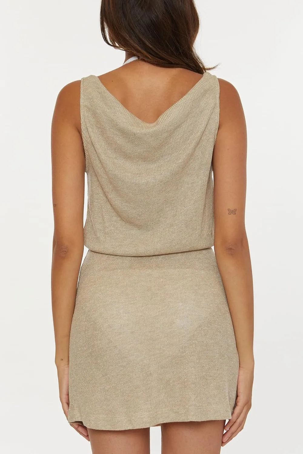 BECCA Gilded Dress, Cowl Neck, Beach Cover Ups for Women