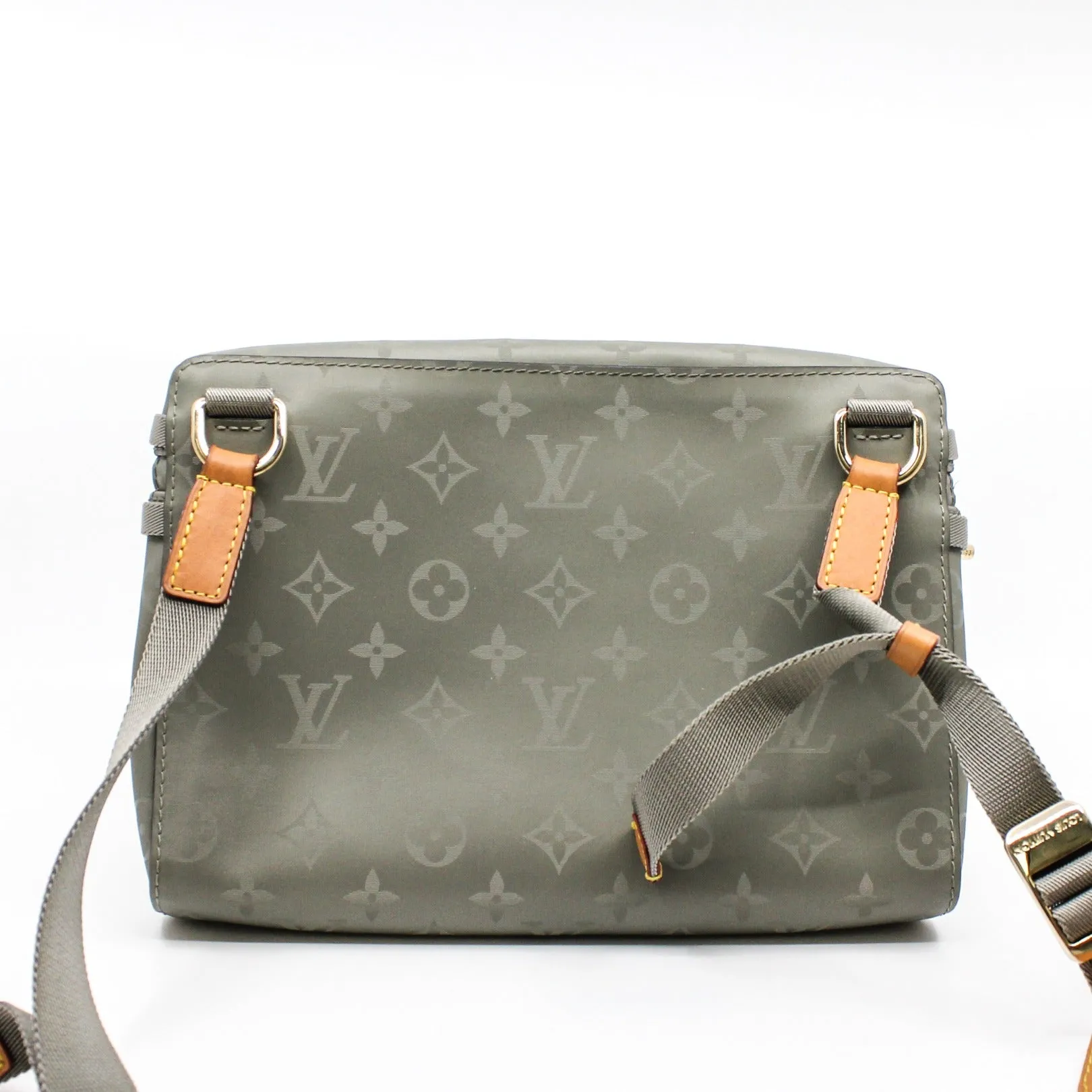 belt bag Canvas light green phw