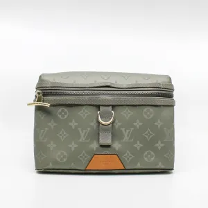 belt bag Canvas light green phw