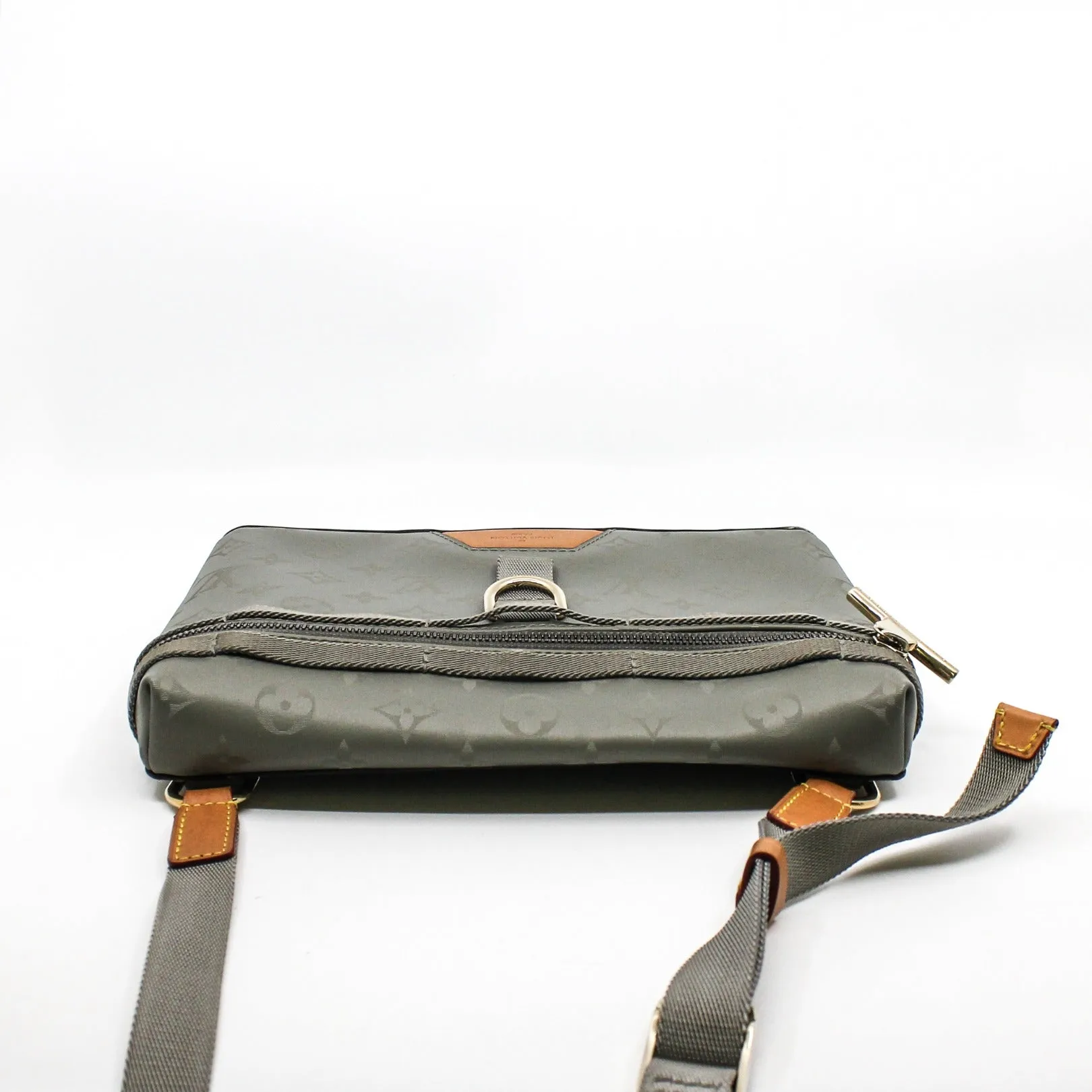 belt bag Canvas light green phw