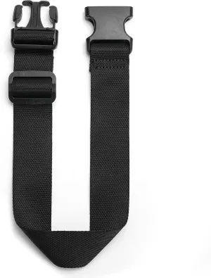 Belt Bag Fanny Pack Extender Adjustable Elastic Strap, Belt Extender for Waist Bum Bag Compatible with Everywhere Belt Bag Black