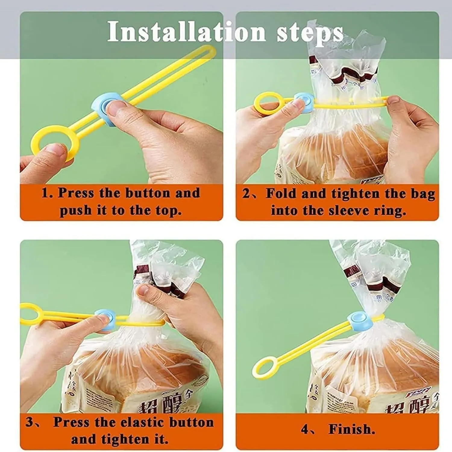 Benighty Sealer Machine, Multi-purpose Sealer, Multipurpose Elastic Cord Organizer for Sealing Food Bags, Sealing Food Bags and Organizing Wires (20Pcs)