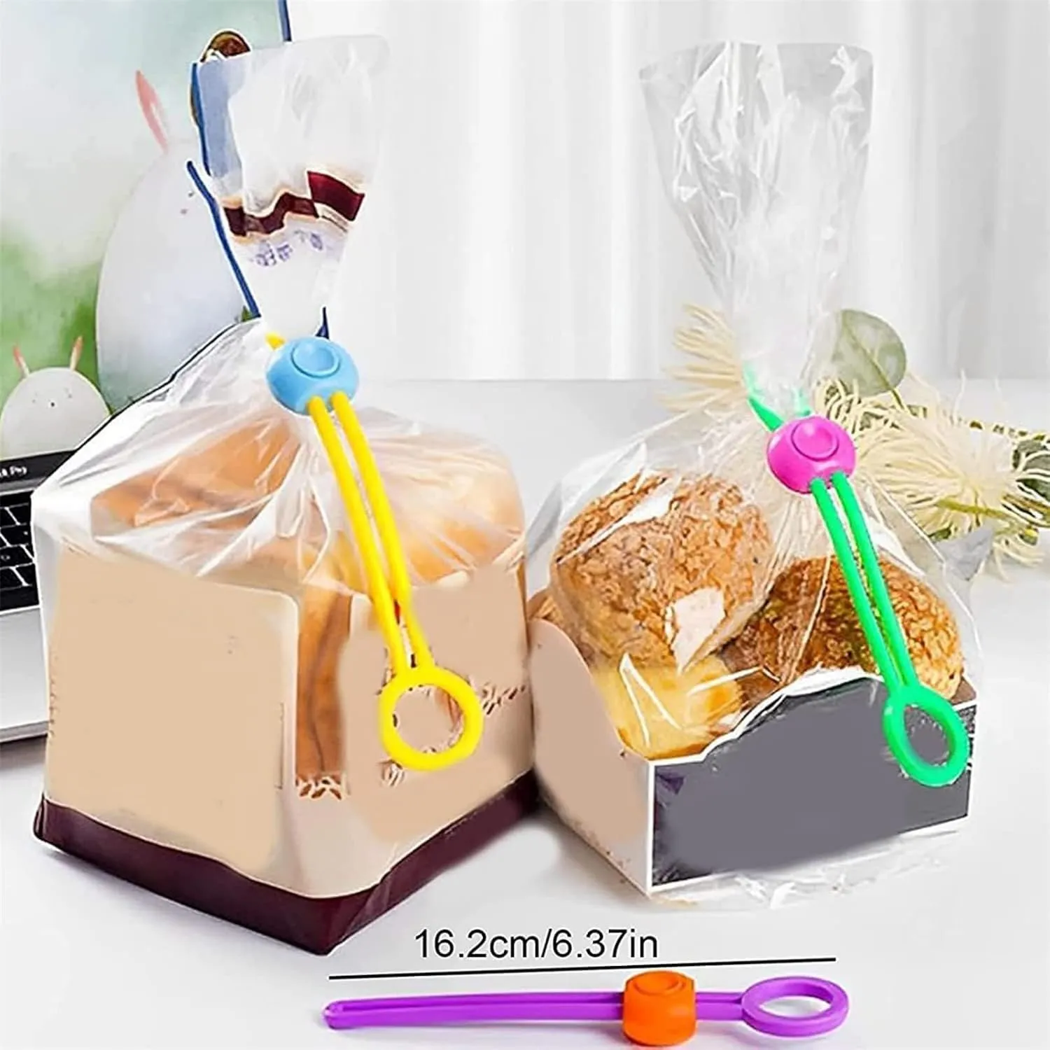 Benighty Sealer Machine, Multi-purpose Sealer, Multipurpose Elastic Cord Organizer for Sealing Food Bags, Sealing Food Bags and Organizing Wires (20Pcs)