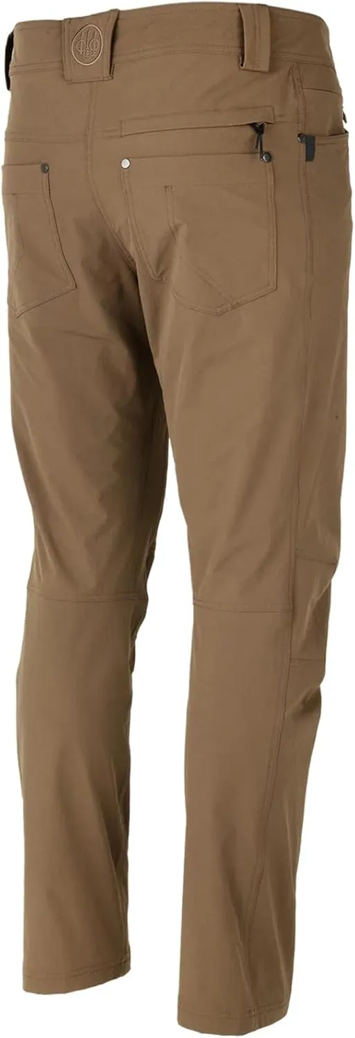 Beretta Men's Gunner Tech Performance Durable 4-Way Stretch Flexible Lightweight Outdoor Active Sports Pants with Pockets