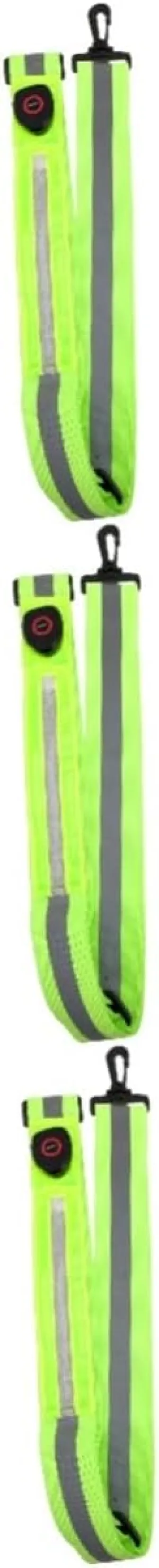 BESPORTBLE 3pcs Led Reflective Safety Band Adjustable Elastic Strap for Night Running Cycling Walking High Visibility Fitness Gear for Adults Boys and Girls User-Friendly Comfortable Design