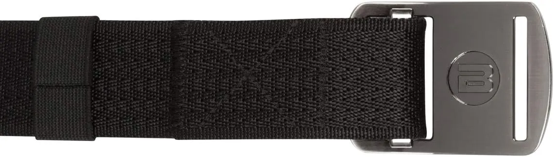 BESTA Battler Belt, Heavy-Duty Nylon Elastic Belt for Men, Rugged Metal Buckle