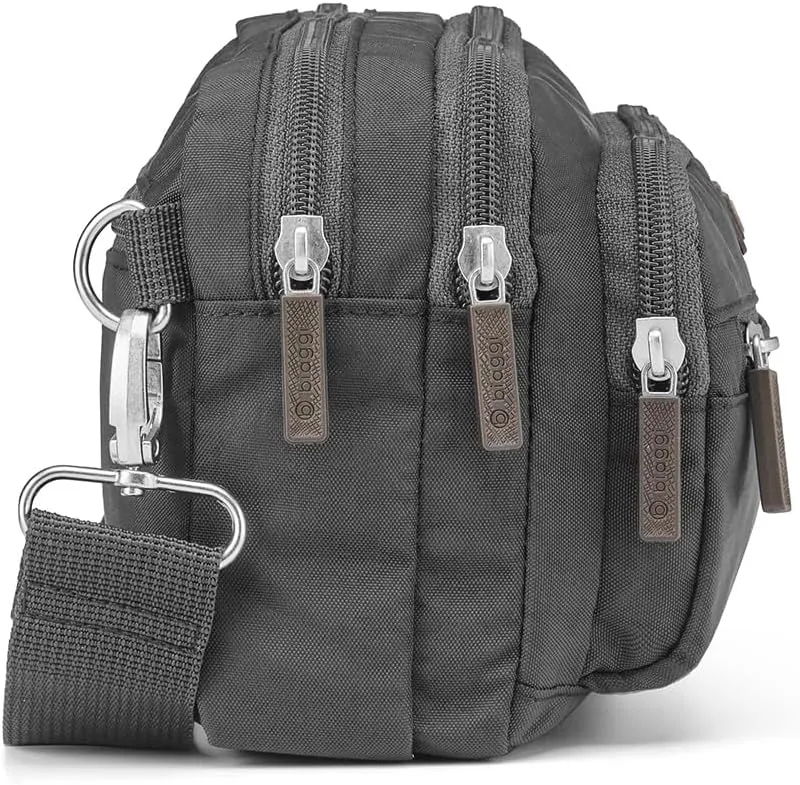 Biaggi Flexmates Convertible Crossbody | Lightweight RFID Blocking Crossbody for Travel, College, Weekend