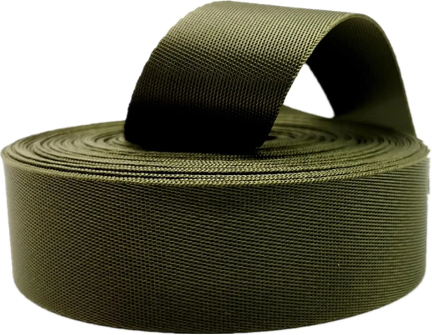 Bias Binding Tape for Sewing，Cotton Tape, Woven Cotton Tape Sewing Tape, Webbing Strap Nylon Webbing,Upholstery Webbing Straps for Bags Belt DIY Craft(Army Green,25MM x 10Yards)