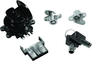 Bikers Choice 483293 99-13 Road King with Hard Bags Black Saddlebag Lock Kit