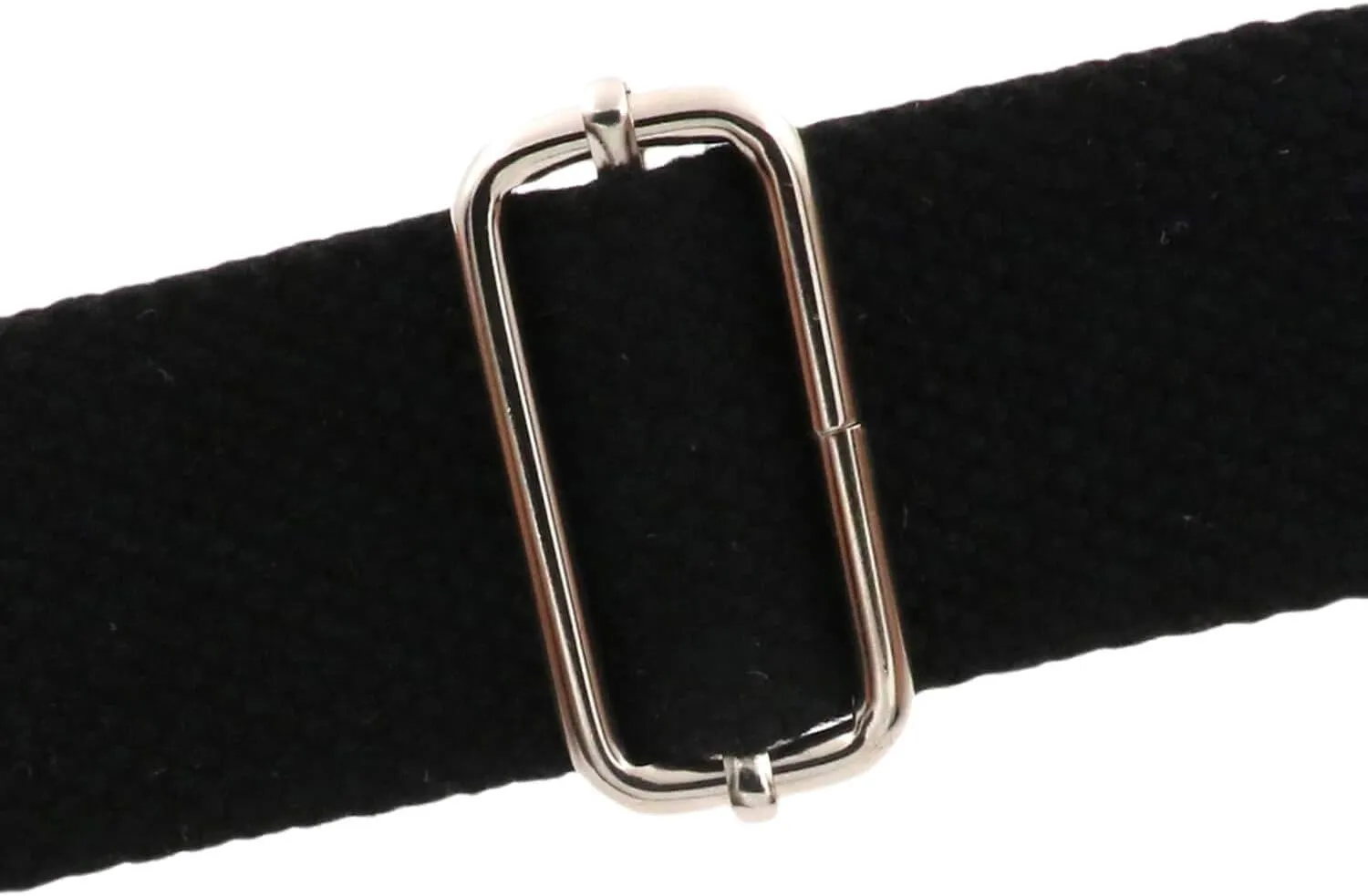 BIKICOCO Metal Slide Adjuster Buckle Tri-Glides with Movable Center Bar, for Straps, 1.5 x 0.6 Inch