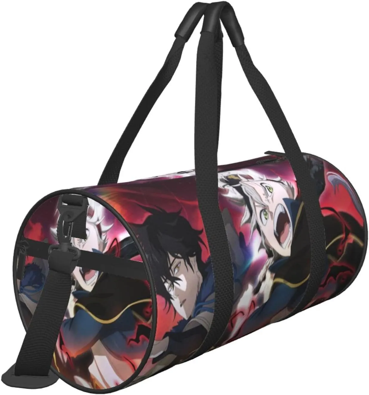 Bl-ack Clover Travel Bag for Men Women Duffel Roundlarge Capacity Sport Gym Bag