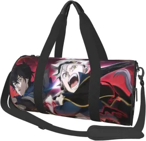 Bl-ack Clover Travel Bag for Men Women Duffel Roundlarge Capacity Sport Gym Bag