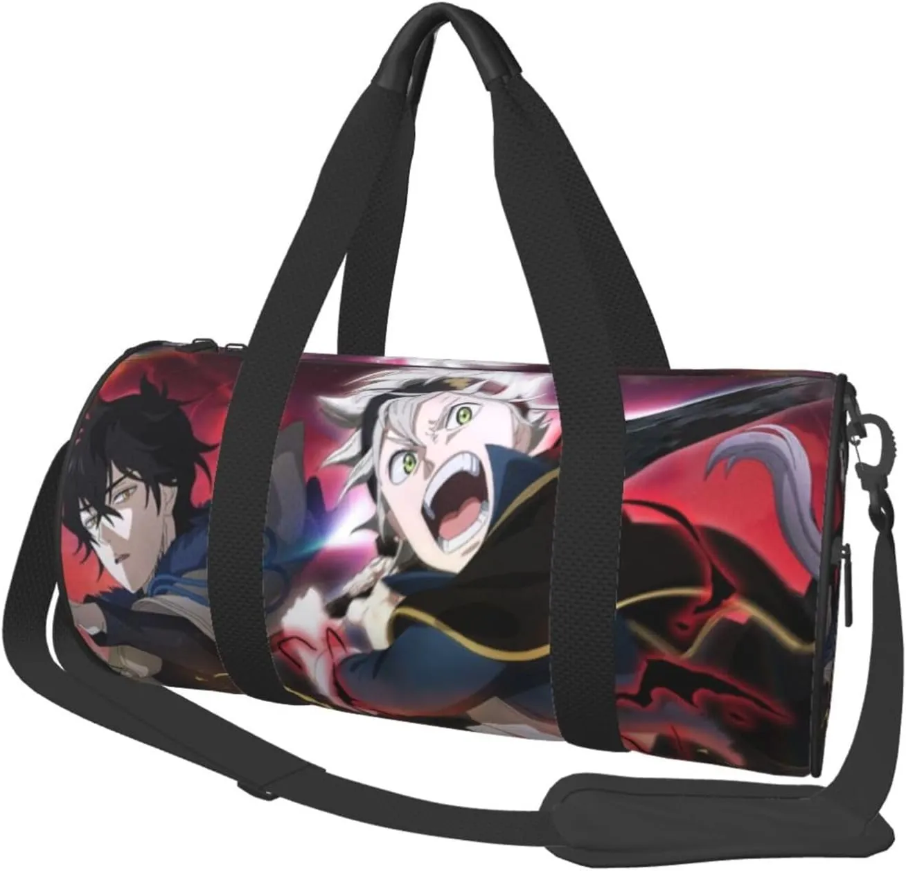 Bl-ack Clover Travel Bag for Men Women Duffel Roundlarge Capacity Sport Gym Bag