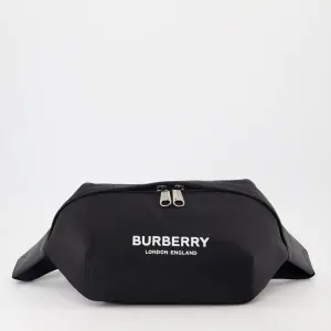 Black Nylon Waist Bag