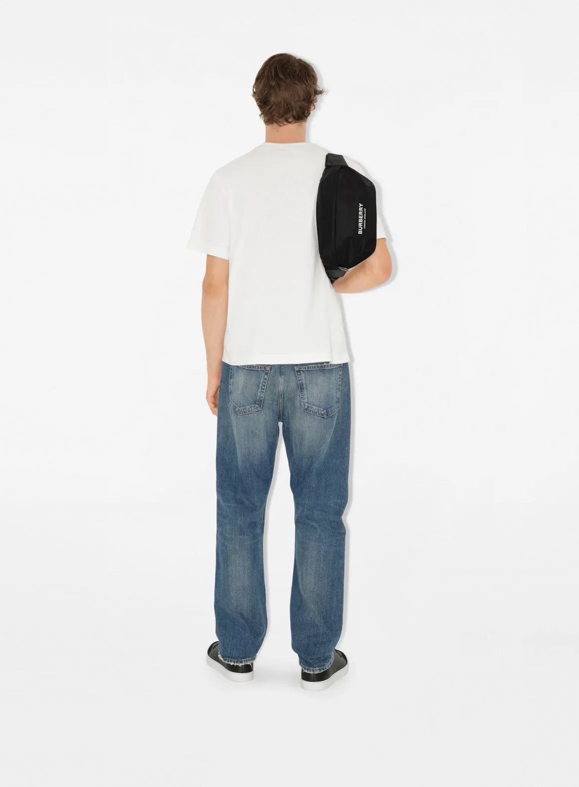 Black Nylon Waist Bag