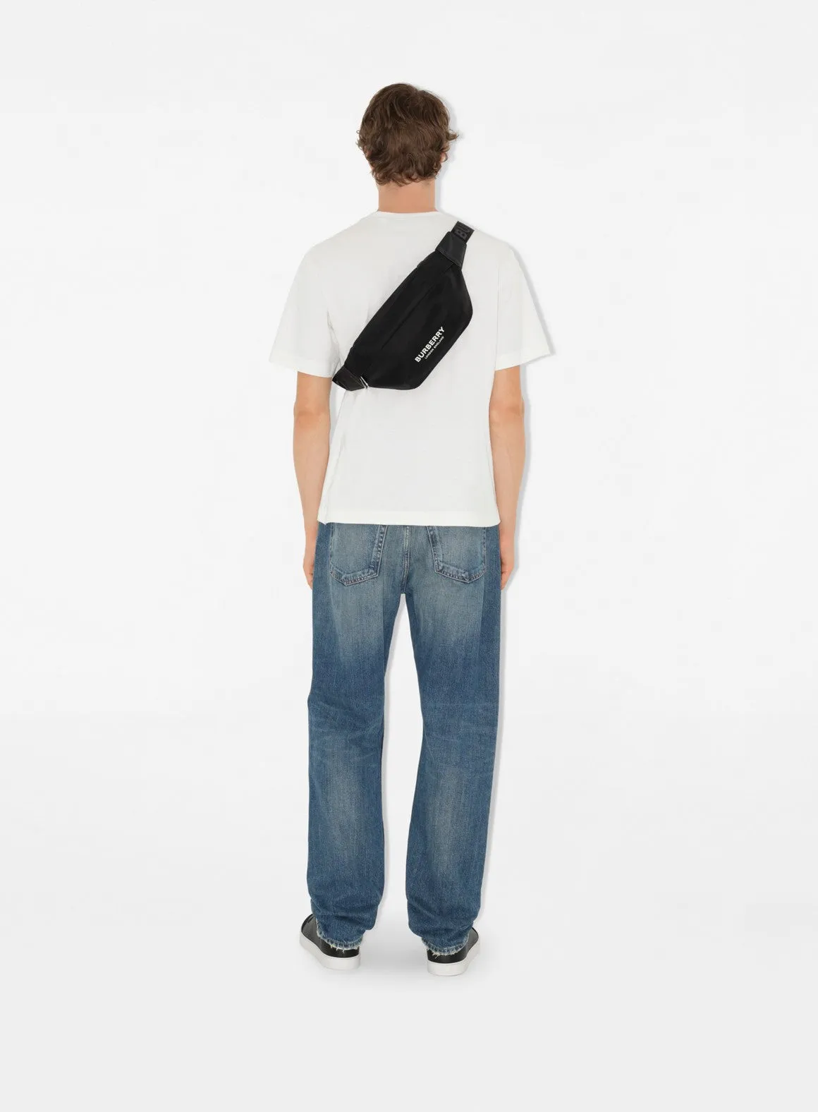 Black Nylon Waist Bag