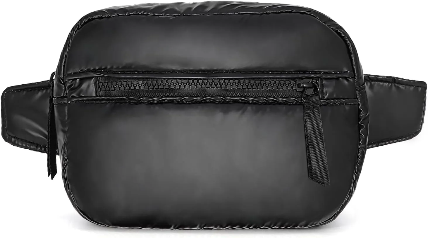 Black Quilted Belt Bag for Women, Small Black Crossbody Fanny Pack, Everywhere Mini Belt Bags Waist Pack