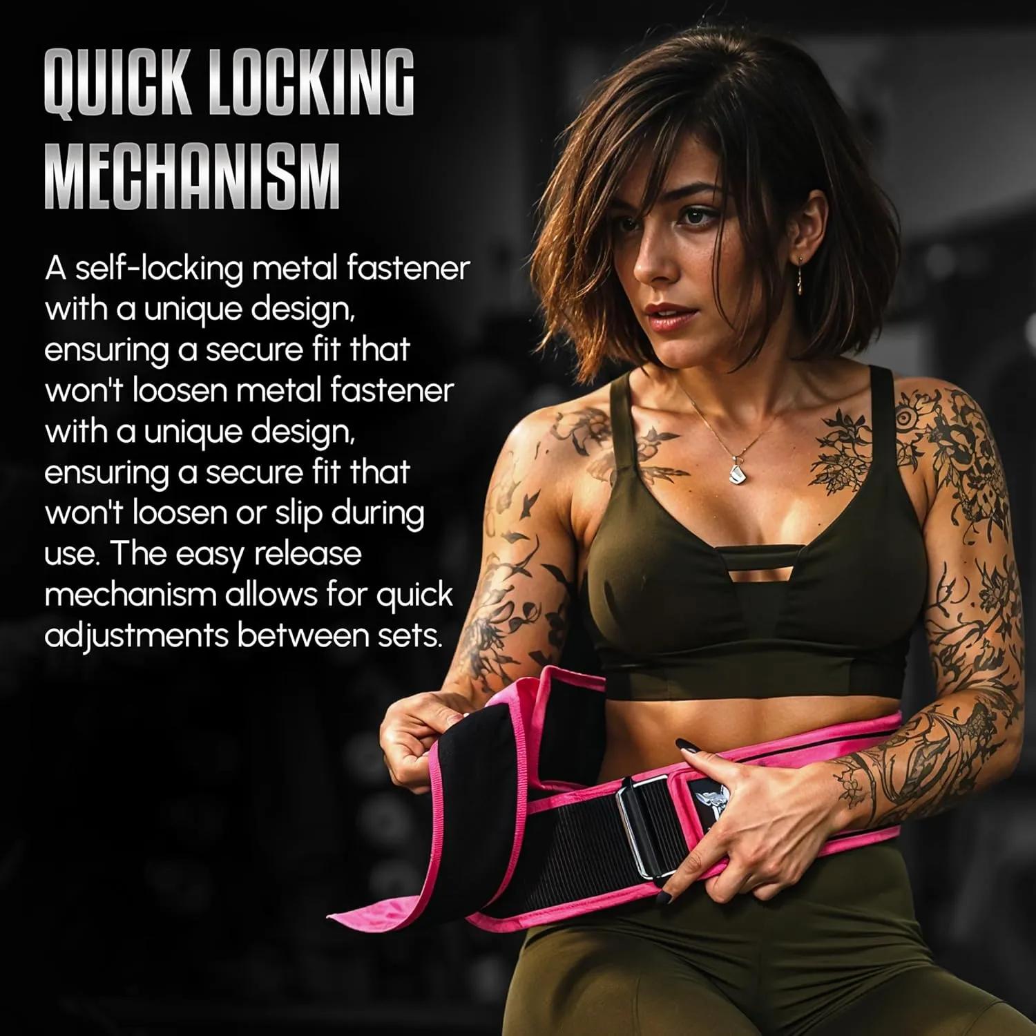 Body Reapers Weight Lifting Belt For Men & Women; Auto Lock Metal Buckle Deadlift Belt & Workout Belt For Men, Adjustable Gym Belt, Weightlifting Belt for Powerlifting, Squats, & Training
