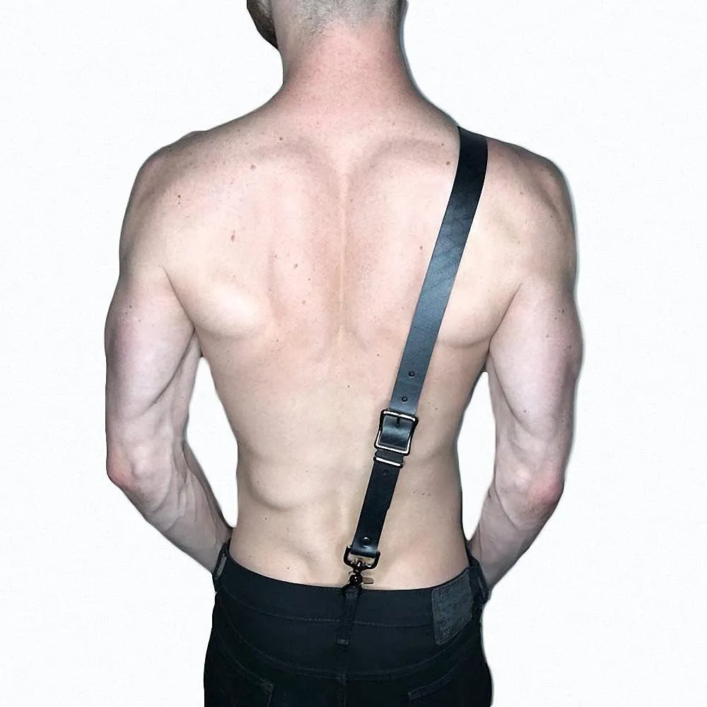 Bondage Harness Man Sword Belt Gothic Chest Lingerie Leather Vest Body Strap