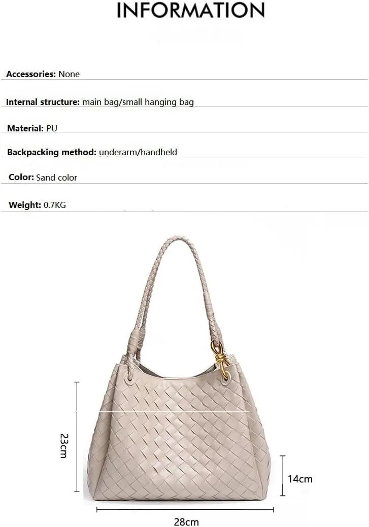 Braided British style parachute purses shoulder crossbody handbags underarm tote bags