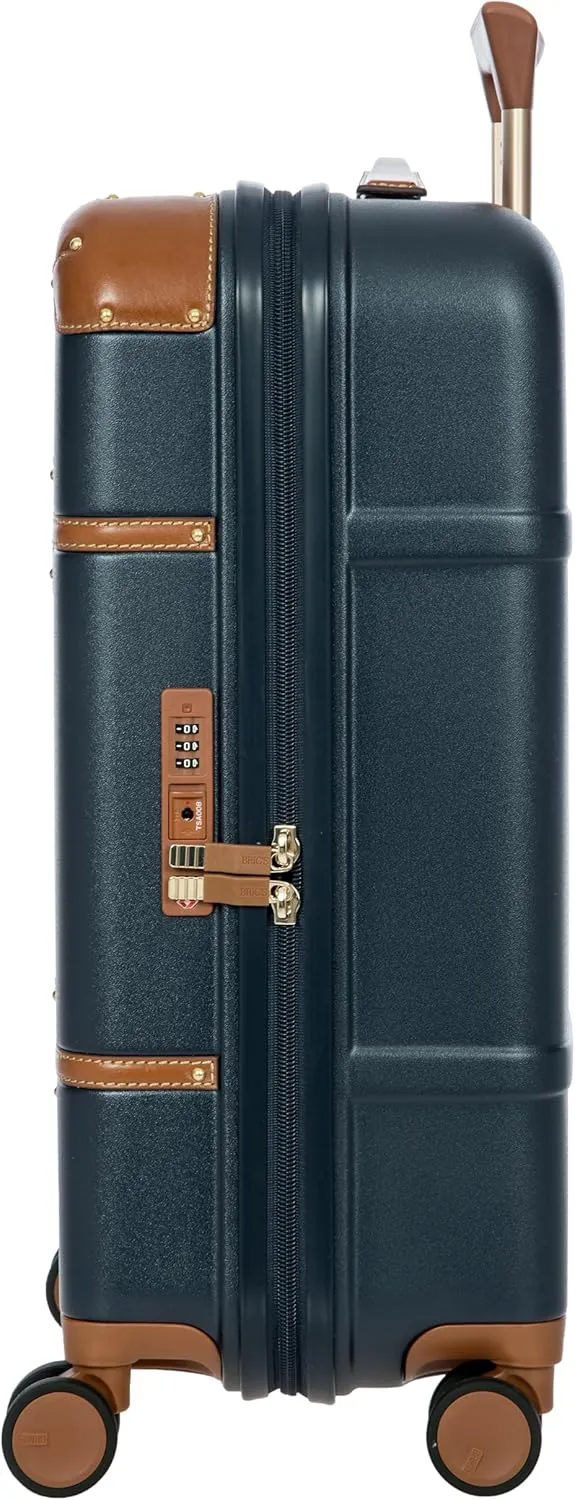 Bric's Bellagio Spinner Trunk - 21"- Luxury Bags for Women and Men - TSA Approved Luggage - Blue
