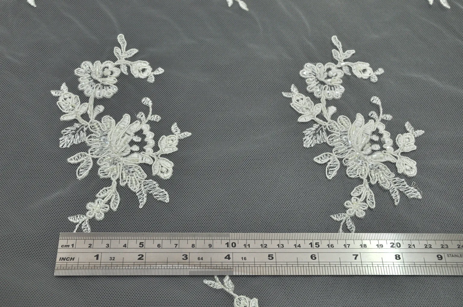 Bridal Lace Bordering Flower Ivory