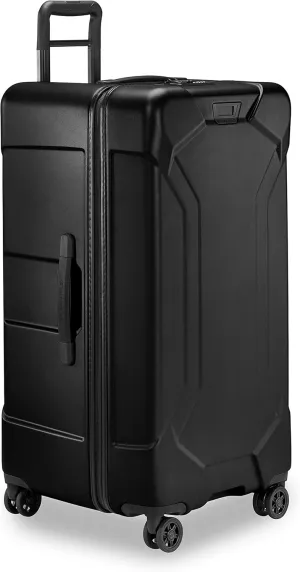 Briggs & Riley 32" Extra Large Trunk Spinner - Checked Luggage for Travel, Suitcases with Wheels, Hardside Rolling Bag for Men & Women, Self-Repairing Zipper - Torq Collection, Stealth Black