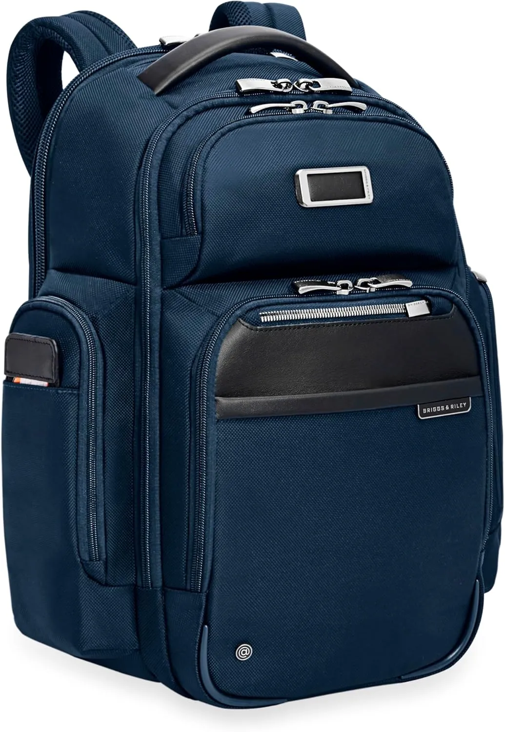 Briggs & Riley Large Cargo Backpack for Women & Men - Daypack for Work, Personal Item Travel Bag, Spacious & Durable, Padded Straps, Fits up to 17" Laptop - @work Collection, Navy