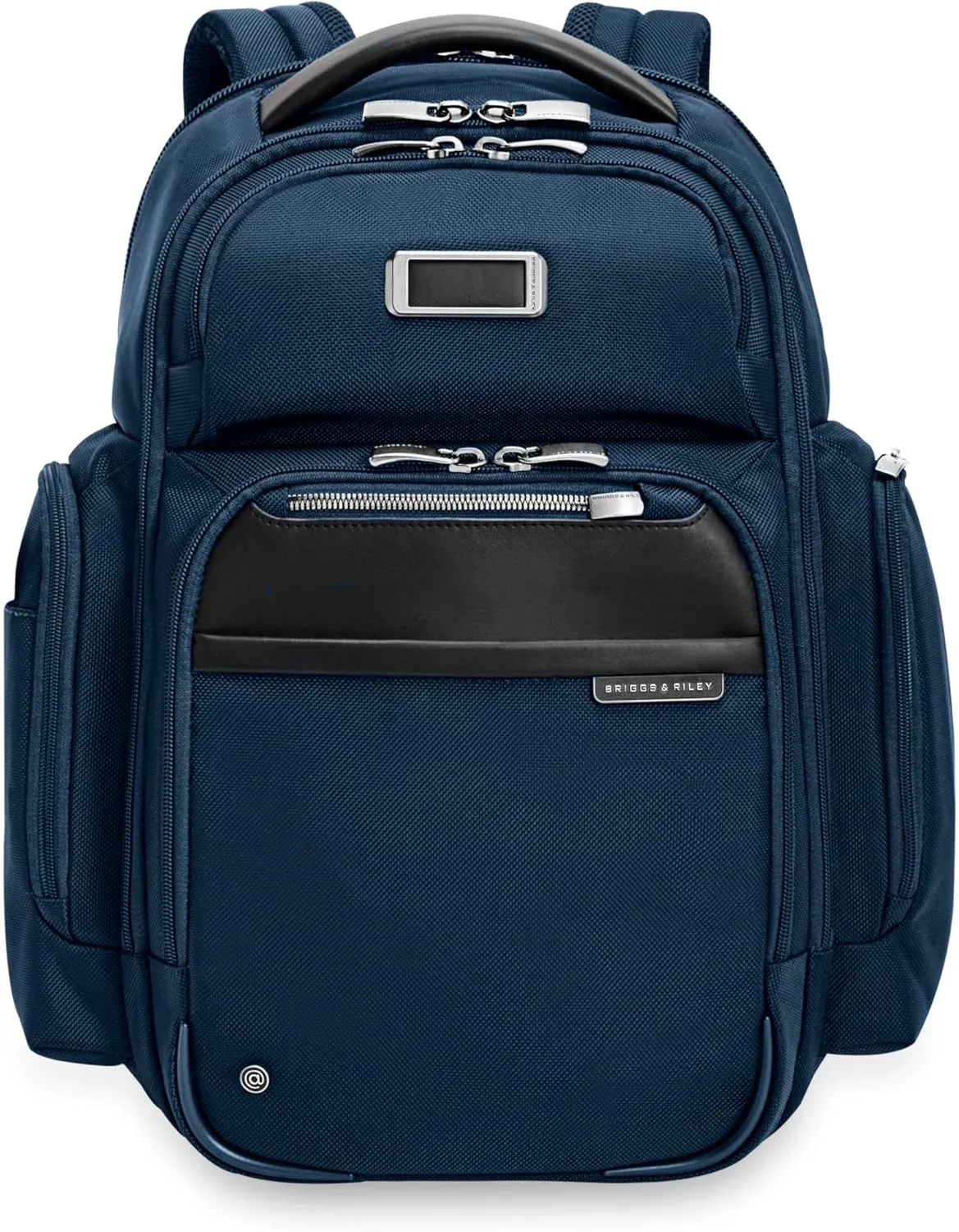 Briggs & Riley Large Cargo Backpack for Women & Men - Daypack for Work, Personal Item Travel Bag, Spacious & Durable, Padded Straps, Fits up to 17" Laptop - @work Collection, Navy