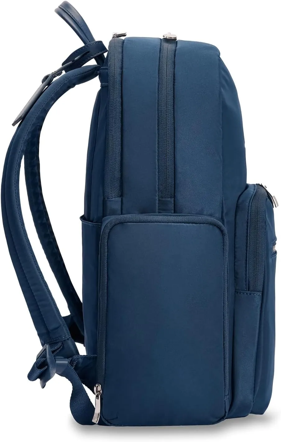 Briggs & Riley Medium Backpack for Women & Men - Daypack for Work, Personal Item Travel Bag, Carry On Size, Lightweight & Durable, Padded Straps, Fits 15" Laptop - Rhapsody Collection, Navy