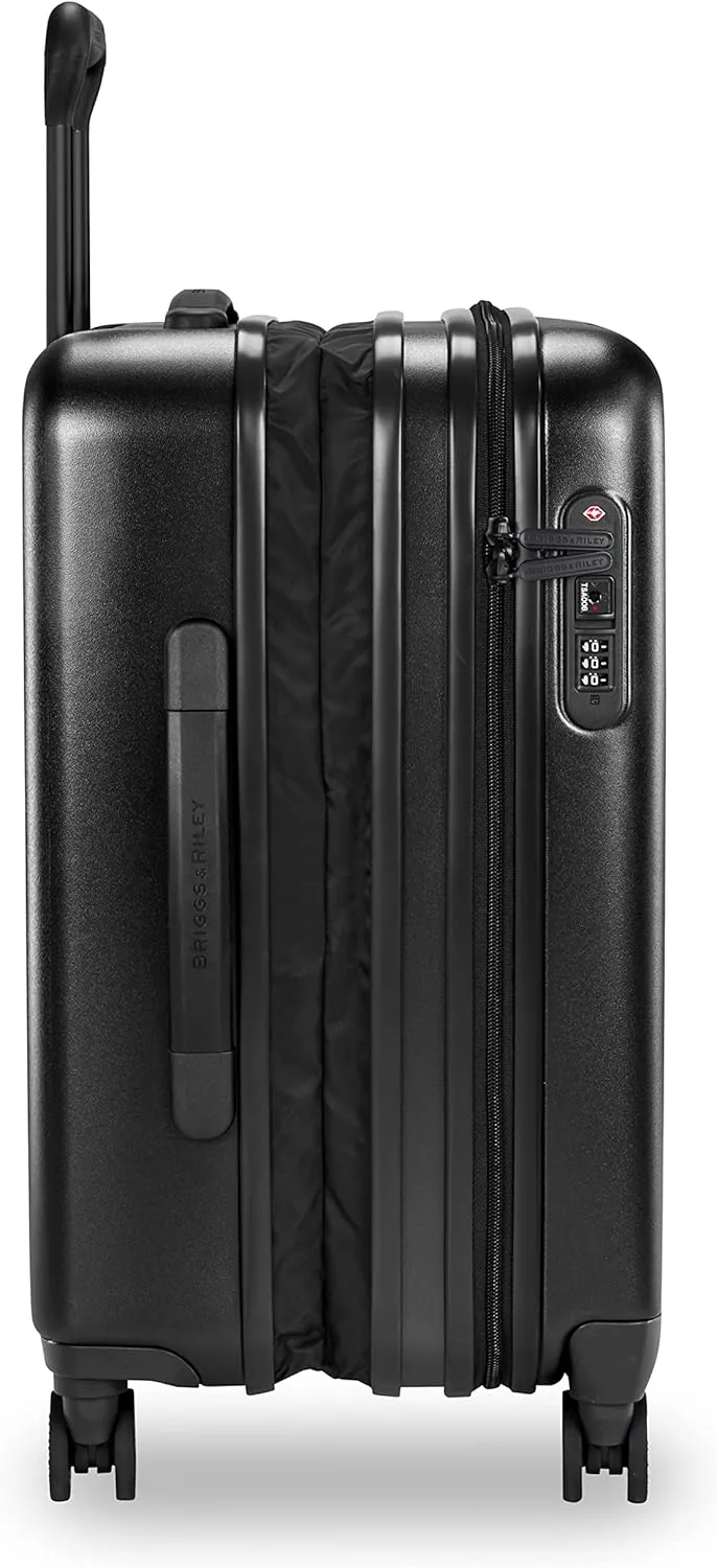 Briggs & Riley Sympatico Hardside International Spinner Luggage, Matte Black, 21-Inch Carry-On
