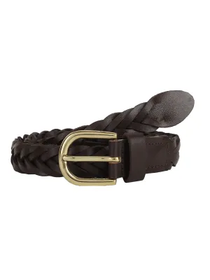 Brown braided Women's Belt
