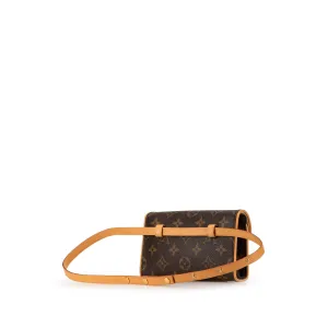 Brown Louis Vuitton Monogram Pochette Florentine Belt Bag