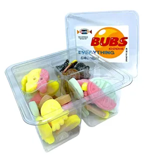 Bubs Godis swedish candy Mix Sweet and Sour Gummies and Mix Salty Licorice 75/25 2 packs of12oz (total 24oz)