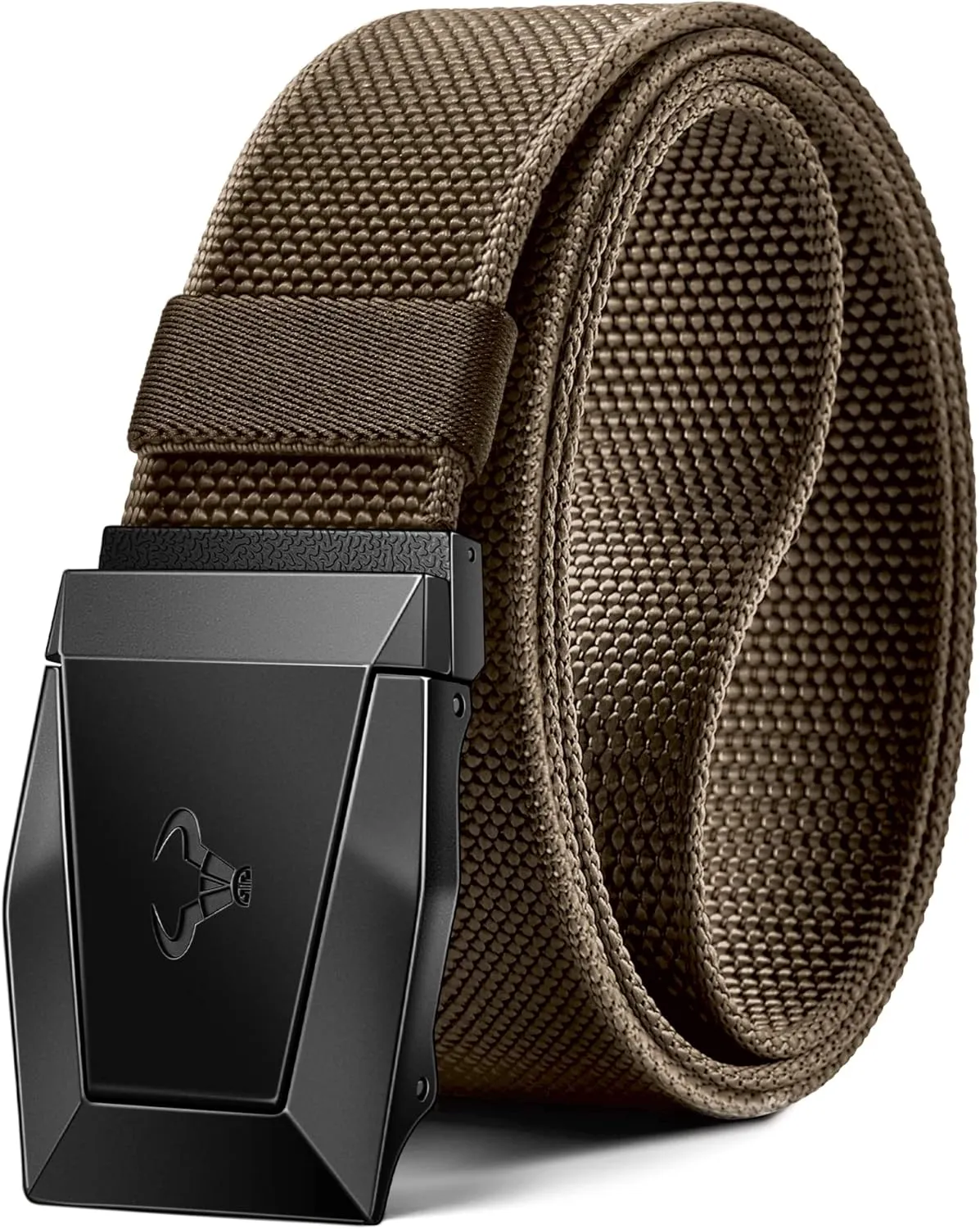 BULLIANT Tactical Belt for Men, Men Stretch Nylon Web Gift Belt 1.5"-Hiking Rigger Military Work-Quick Release